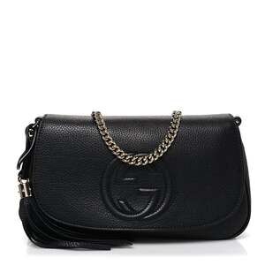 Gucci Pebbled Calfskin Medium Soho Flap #250231G10B